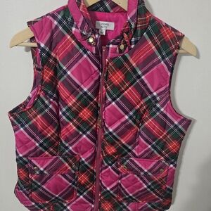 Crown & Ivy Multicolor Plaid Vest